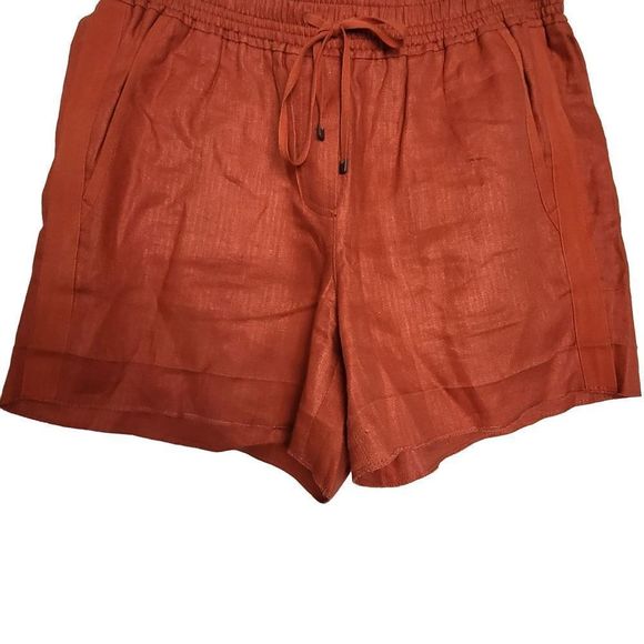 J.Crew Orange Linen Shorts Size Small - Picture 5 of 11